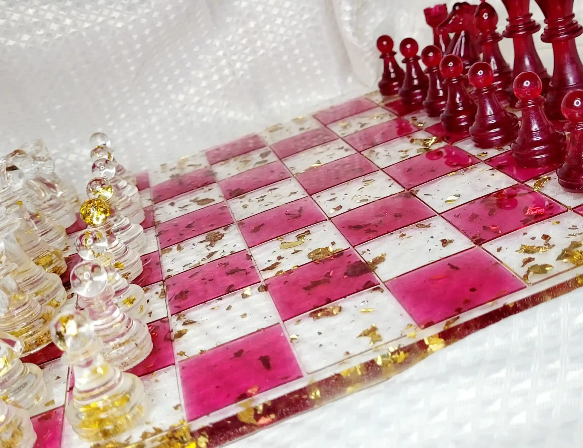 Échiquier artistique en résine